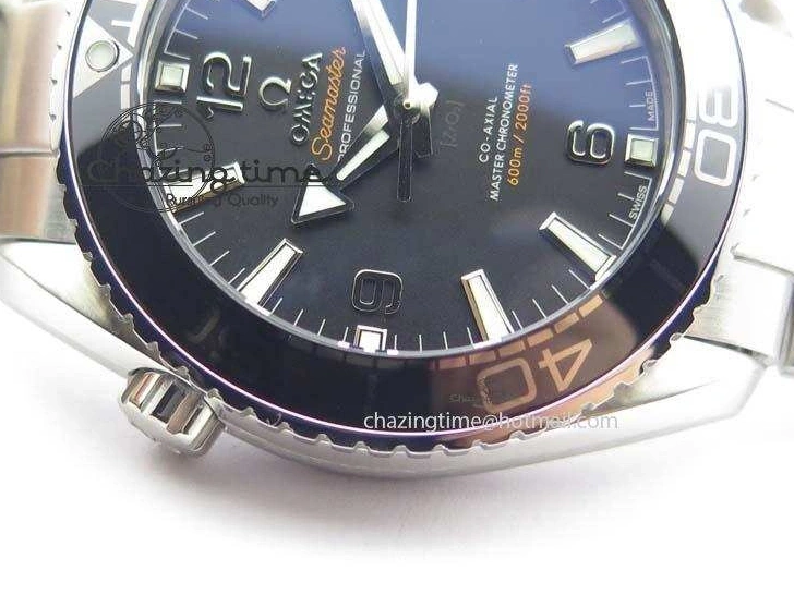 0710 Planet Ocean 2016 43.5mm SS Black Bezel BP 1:1 Best Edition Black Dial On SS Bracelet A GoodFit 8195